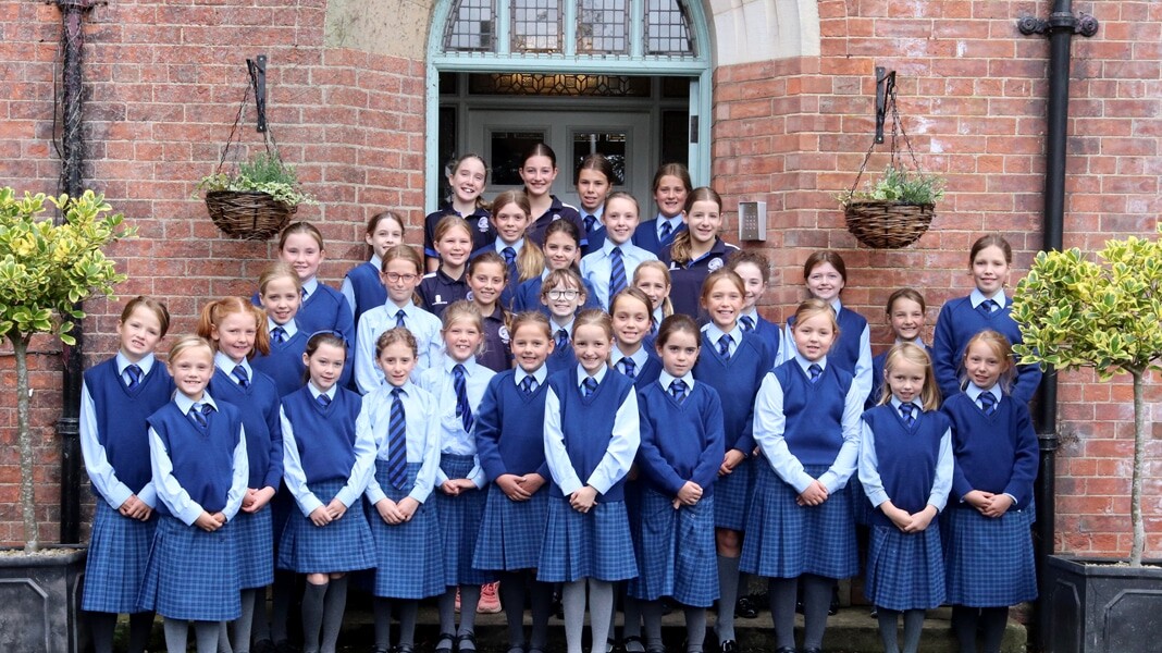 Girls' welcome at Aysgarth School