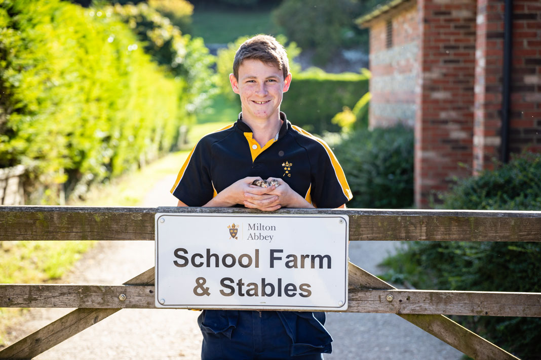 Milton Abbey School's farming folk